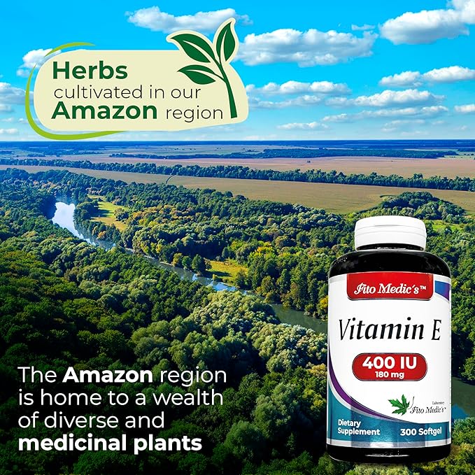 FITO MEDIC'S Lab - Vitamin e - 400 IU, 300 Softgels of - Pure- Vitamin e Oil - for Antioxidant Support- Vitamin e Capsules - Ultra high Absorption- vitamina e.