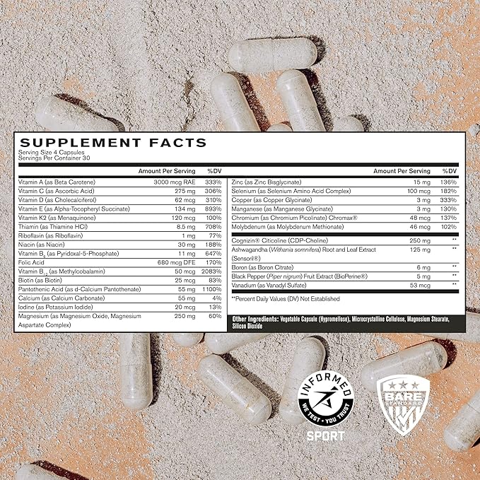 BARE PERFORMANCE NUTRITION BPN Strong Greens Superfood Powder, Strong Joints & Strong Multi-Vitamin Bundle