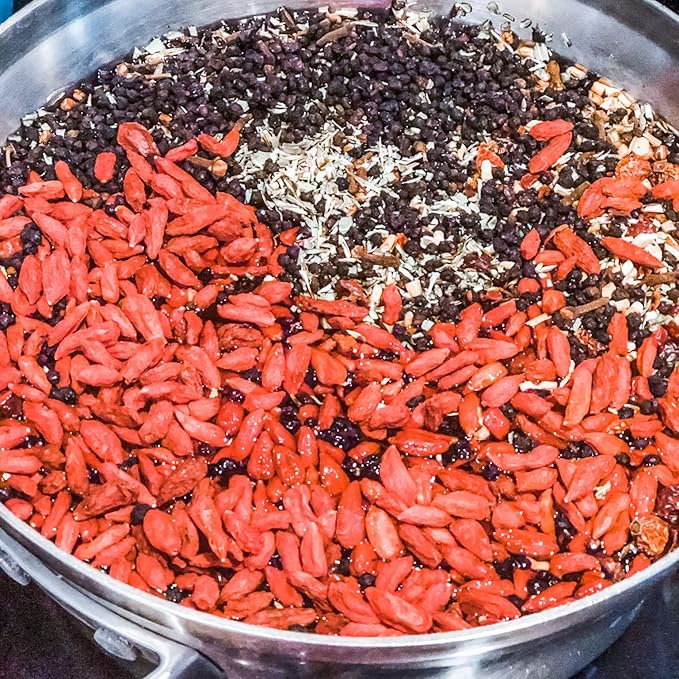 Elderberry Plus+ Family Size, Elderberry Syrup Making Kit - Makes 50 oz - Includes Free Brew Bag - Just add Your own Honey - Easy to Make at Home - Natural & Organic Ingredients