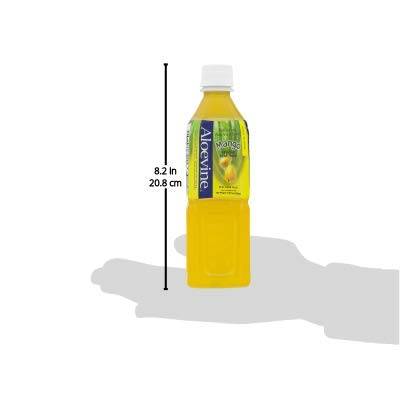 Aloevine Aloe Vera Drink Mango juice l 16.9 oz. 20 pack l smart fruit Korean drinks