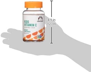 Amazon Brand - Mama Bear Vegan Kids Vitamin C, Orange, 60 Count, Immune Health, 125 mg per Gummy