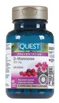 D-Mannose 500mg-60 Veg caps Brand: Quest