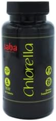 Saba Chlorella - Organics, Highest Potency, Pure Superfood, Cracked Cell Wall, High in Protein & Chlorophyll - 60 Tablets