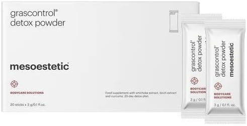 Mesoestetic Grascontrol Detox Powder 20 Sticks w/Powder (Artichoke Extract, Birch Extract and Turmeric)