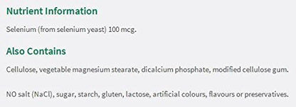 Jamieson Selenium Yeast 100mcg, 100 Tablets