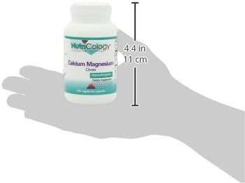 Nutricology Calcium Magnesium Citrate Supplement - Bone Health, with Calcium Citrate, Pure, Well-Absorbed, Vegetarian Capsules - 100 Count