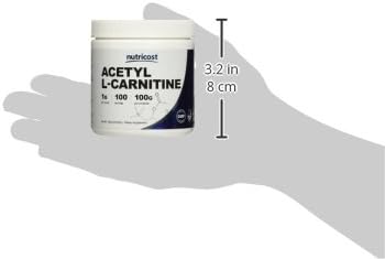 Nutricost Acetyl L-Carnitine HCI (ALCAR) 100 Grams per Container - 1G Per Serving - Non-GMO, Gluten Free, Unflavored