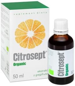 Citrosept Organic GSE, Higher Quality Extraction Process for Purity | Max Strength | Original Grapefruit Seed Extract Liquid with Antioxidant Properties | Immune System Support | 1 x 50ml Bottle
