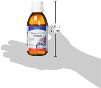 Ultimate Fish Oil For Kids - 800 mg EPA + 200 mg DHA, Orange Flavour, 200 ml | All natural, cold water, wild caught