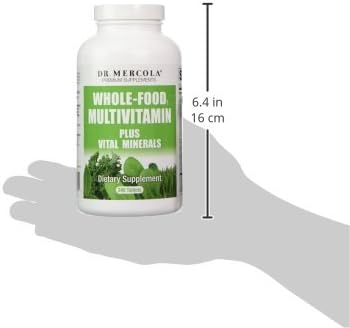 Dr. Mercola Whole Food Multivitamin Plus Vital Minerals Dietary Supplement, 30 Servings (240 Tablets)