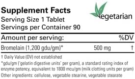 BromeZyme 2400 | 90 Vegetarian Capsules | Bromelain 500mg