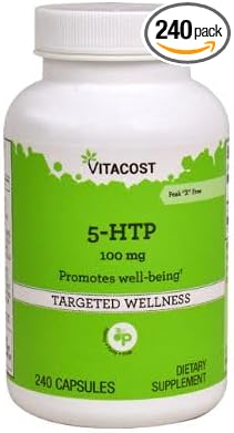 Vitacost 5-HTP - 100 mg - 240 Capsules