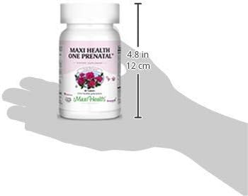 Maxi Health One Prenatal - Womens Prenatal Vitamins with Iron - Enhanced Absorption & Bioavailability - Daily Multivitamin for Women - Multi Vitamin & Mineral Supplement for Adults - 60 Tablets