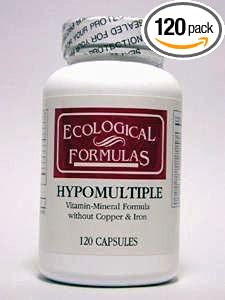 Ecological Formulas - Hypomultiple without Cu/Iron 120 caps