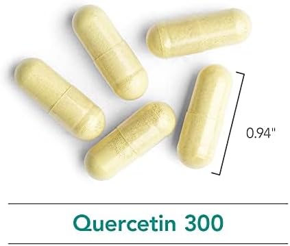 Nutricology Quercetin 300 Dietary Supplement - Immune Support, Stabilized with Antioxidants, Bioflavonoid, Mast Cell, Hypoallergenic, Delayed-Release, Vegetarian Capsules - 60 Count