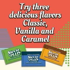 SweetLeaf Stevia Plus Powder Packets- Zero Calorie Sweetener with Stevia Leaf Extract, No Artificial Sweetener Additive, Sugar Free, Keto Friendly, Non GMO, Gluten Free- Vanilla, 100 Count (Pack of 1)