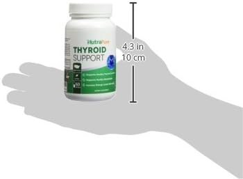 NusaPure Thyroid Support Supplement (Non-GMO) 120 caps, Ashwaganda, Iodine, Zinc, kelp, Vitamin B12, L-Tyrosine, Selenium, Copper