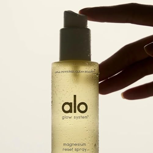 Alo Yoga Magnesium Reset Spray + Mini - Promotes Calm, Resets Body and Mind - With Soothing Magnesium, Valerian, Arnica, and Aromatherapy - 3.2 oz & 0.7 oz
