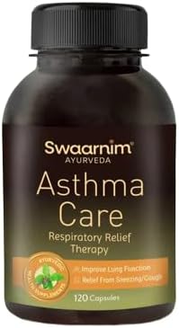 Healthy Lungs 120 Capsules, Ayurvedic Healthy Supplements for Men and Women, Rich in Tulsi (Holy Basil) & Other Herbs - 100% Natural, No Added Chemicals and Gluten Free, 120 Capsules