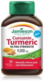 Jamieson Ultra Strength Curcumin Turmeric 9000mg, 30 vegi caps