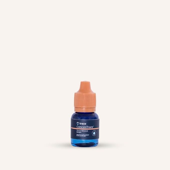 Trace Minerals ConcenTrace Trace Mineral Drops - Liquid Supplement for Bone & Joint Support - Aids Hydration & Electrolyte Restoration - Unflavored-Original, 0.5 oz Pack of 3