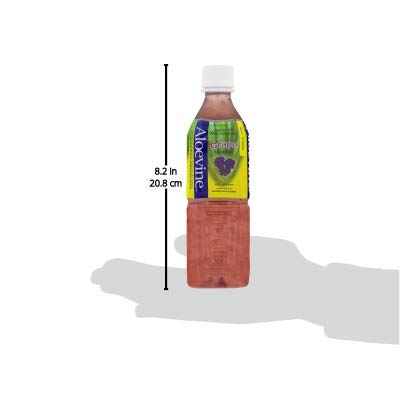 Aloevine Aloe Vera Drink, 16.9 fl oz, 20 pack Grape