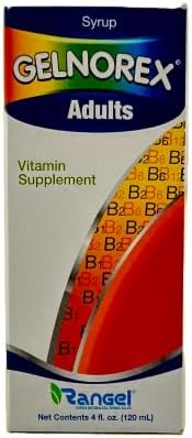 Gelnorex Adults Vitamin B Supplement Syrup, 4 fl oz (120 mL)