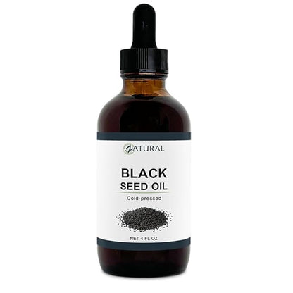 Zatural Black Seed Oil Nigella Sativa Cold Pressed Cumin Oil Digestion, Skin, Brain, Immune, Joints & More (4 Fl Oz)