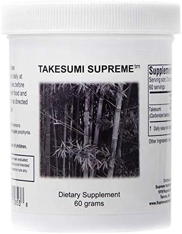 Supreme Nutrition Takesumi Supreme, Pure 60 Grams Activated Bamboo Charcoal Powder