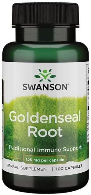 Swanson GOLDENSEAL Root 125 MG 100 CAPS