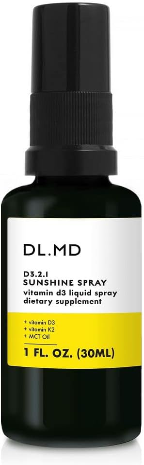 Vitamin D3 Oral Spray | 2000 IUs Vitamin D3 | Vitamin K2 and MCT Oil | Natural Immunity Booster & Bone Strength | Orange Cranberry Flavor | Travel Size, 75 Servings
