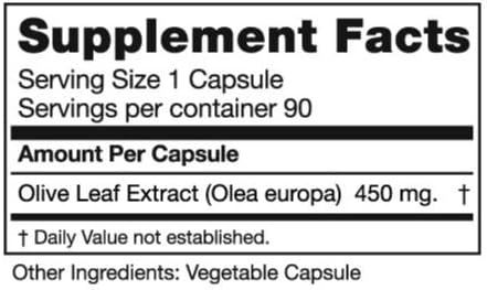 Seagate Products Olive Leaf Extract 90 Capsules