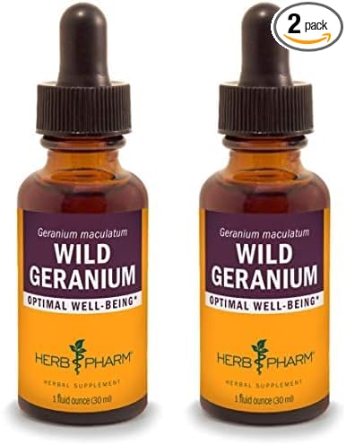 Herb Pharm Wild Geranium (Cranesbill) Liquid Extract - 1 Ounce (Pack of 2)