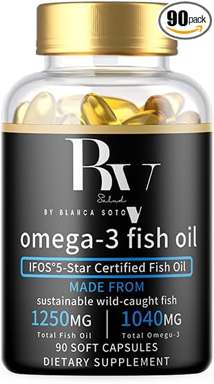 Pure Premium Omega-3 Fish Oil – Triple Strength, Heart & Brain Support – 90 Softgels