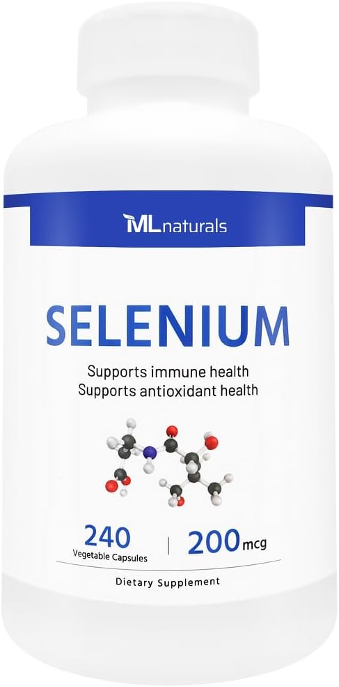Selenium 200mcg 240 Vegetable Capsules. Supports Immune Health.