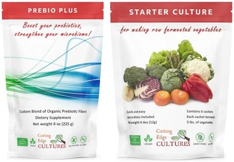 Prebio Plus Prebiotic Fiber Powder Best Custom Blend of Organic Prebiotic Fibers Dietary Supplement 8 oz