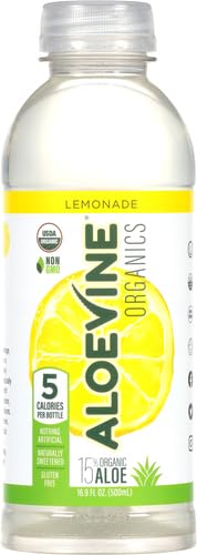 Aloevine Organics Aloe Vera Drink 16.9 oz (Lemonade)