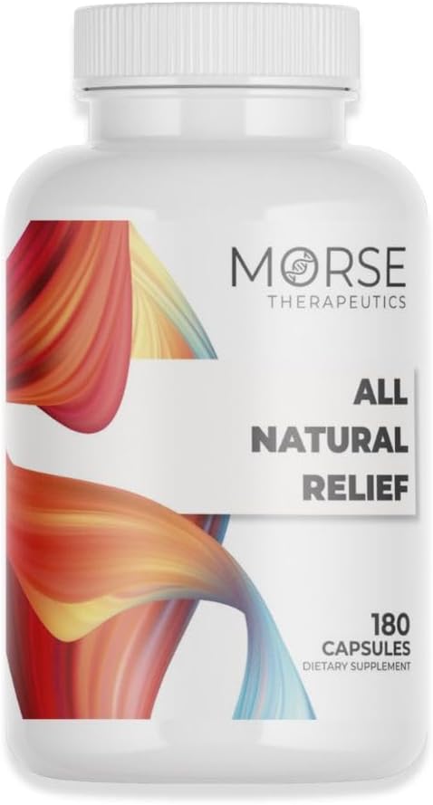 All Natural Relief – 12-in-1 Anti-Inflammatory Supplement, 180 Capsules – Non-GMO, Gluten-Free, Doctor-Formulated