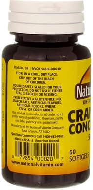 Nature's Blend Cranberry Concentrate 500 mg Soft Gels - 60 ct, Pack of 2