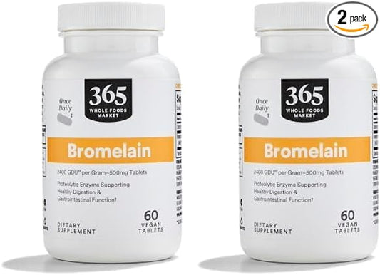 Whole Foods Market, Bromelain, 60 ct (Pack of 2)