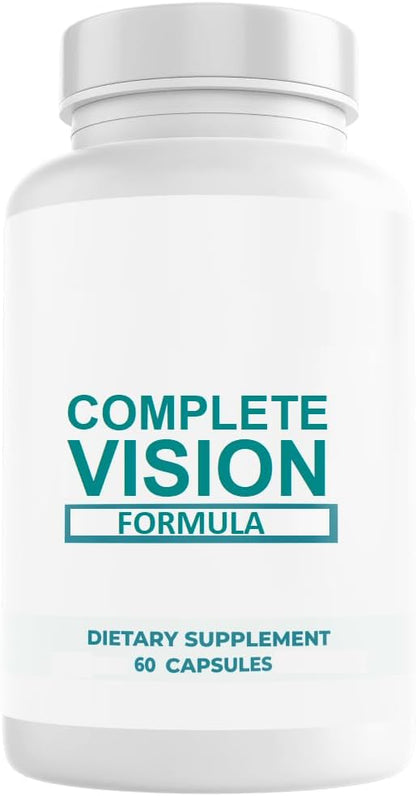 Pure Eye Health Vitamin & Mineral Supplements for Adults | #1 Complete Research Vision Formula w/Bilberry, Lutein, Zeaxanthin, Lycopene, Resveratrol | Supports Eye Strain, Dry Eyes 60 Capsules