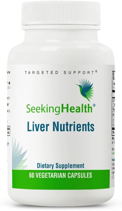 Seeking Health | Liver Nutrients | 60 Vegetarian Capsules | Milk Thistle, NAC & TMG Supplement | Liver Detox Cleanse