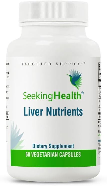 Seeking Health | Liver Nutrients | 60 Vegetarian Capsules | Milk Thistle, NAC & TMG Supplement | Liver Detox Cleanse