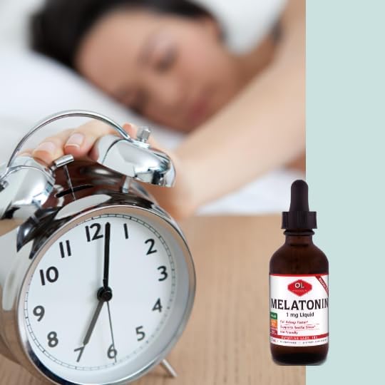 Olympian Labs Liquid Melatonin 1mg, 2 Ounce, Fall Asleep Naturally, Alcohol Free