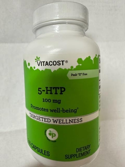 Vitacost 5-HTP - 100 mg - 240 Capsules