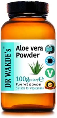 DR WAKDE'S Aloe Vera Leaf Powder - 100g (3.5oz) | Pure, Raw & Dried Powder | Ayurvedic Herb | Vegan | Nothing Added, Nothing Removed | Same Day Dispatch (100g)