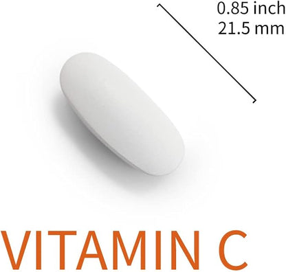 Lovita Vitamin C 1000mg with Bioflavonoids & Rose HIPS, Timed Release Coating, High Potency, Support Healthy Immune Function, 120 Vegetarian Tablets for 4 Month Supply