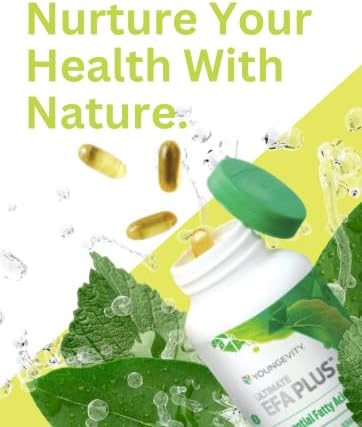 Youngevity Ultimate EFA Plus – Essential Fatty Acids, 90 Soft Gels – Balanced Fish Oil Formula
