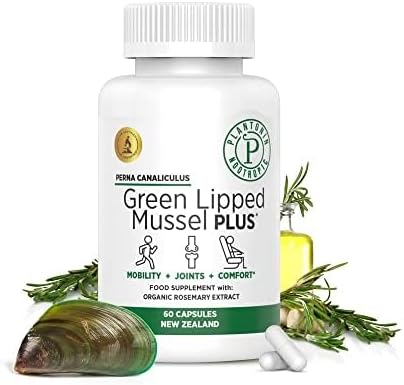 New Zealand - Green Lipped Mussel for Humans - 19,000mg Serving - Dried Freeze Perna Canaliculus with Omega 3 - Support Joint Mobility & Circulation - Non GMO & Gluten – 60 Capsules