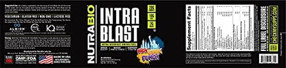 NutraBio Intra Blast Bcaa Powder Amino Acid Supplement, Electrolyte & Hydration Blend, Intra, Pre Workout & Muscle Recovery, 20g Eaa Amino Acids Powder, 5g Glutamine- New York Punch, 30 Serving